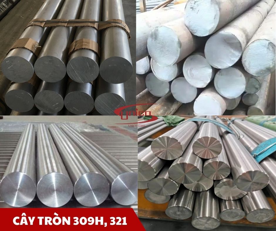 Cây tròn inox 309H, 321 - Unico Steel